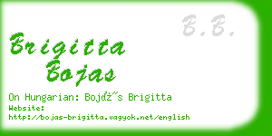 brigitta bojas business card